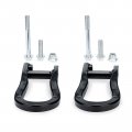 Weileite Front Bumper Tow Hook Shackles Chevy Silverado Gmc Sierra 1500 2007-2018 Ld 2019 Limited Replace 84072463 2pcs Black