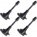 Ignition Coil Pack Set Of 4 For Nissan Sentra 1 8l 2002 2003 2004 2005 2006 And Almera 2001 Uf351 Uf 548 5c1394 