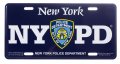 Artisan Owl Nypd Novelty Souvenir License Plate Official New York Police Department Merchandise 