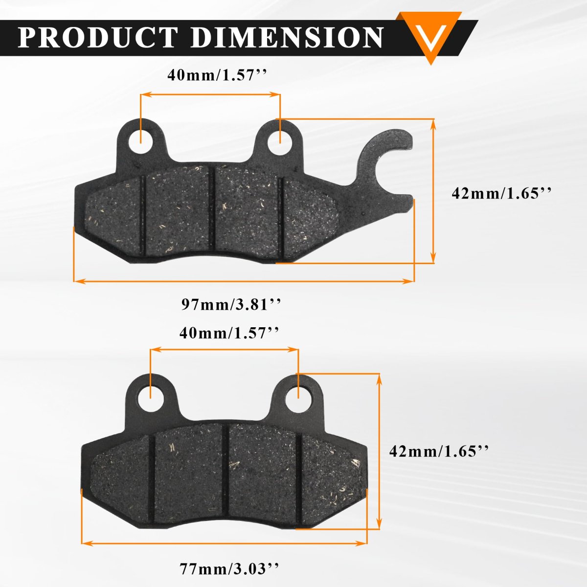 Disk Brake Pads Front Rear Set For 150cc Gy6 Chinese Atv Quad Buggy Go Kart Scooter Moped Fits Yerf Dog Spiderbox And Baja Sun