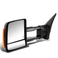 Dna Motoring Twm-038-t888-bk-am-l Left Side Towing Mirror For 07-16 Tundra Powered Heated Turn Signal Light 