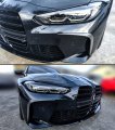 Set Of 2 Real Carbon Fiber Front Bumper Air Duct Garnish Trim Cover Fang Compatible For 2020-2022 Bmw G80 M3 G82 G83 M4 All