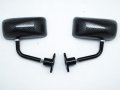 Carbon Look Race Small Mirrors Auto Bike F1 Type Kit Side Wing Pair Rh Lh 