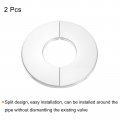 Uxcell Wall Split Flange 4pcs 304 Stainless Steel Round Escutcheon Plate For 42mm Diameter Pipe