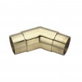 Polished Brass Flush Elbow 135 Degrees Angle Fitting For 2 In Diameter Tubing Model 00-730