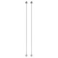 2pcs M6x500mm 304 Stainless Steel Double End Threaded Stud Screw Bolt With Nuts Square Flat Washers Spring For House