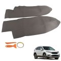 Front Door Panels Armrest Leather Cover Replacement For 2007 2008 2009 2010 2011 2012 Honda Crv Gray Synthetic Upholstery Skin 