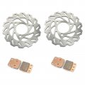 Sfriding Brake Discs Pads Set For Honda Trx 250 300 400