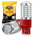 Auxbeam 7443 Led Brake Bulbs Super Bright Red T20 7440 For Tail Light 33-smd Chipsets With Projector Pack Of 2 
