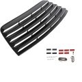 Hecasa Rear Window Scoop Louver Sun Shade Cover For 2008-2023 Dodge Challenger Black Abs Material