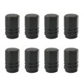 8pcs Tire Valve Stem Caps Dust Proof Covers Universal For Cars Bike Trucks Black 