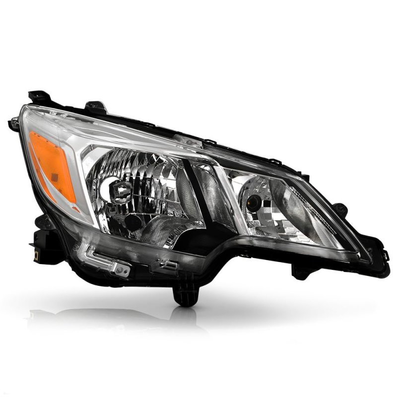 Factory Style Halogen Headlight For 2021-2023 Mitsubishi Mirage G4 Chrome Housing Clear Lens Direct Replacement Right Passenger
