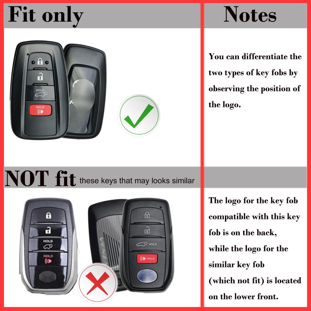 Silicone Remote Key Fob Cover For Toyota Camry 2018-2024 Xle Xse Le Se Corolla Avalon C-hr Highlander Prius Rav4 4runner Prado