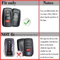 Silicone Remote Key Fob Cover For Toyota Camry 2018-2024 Xle Xse Le Se Corolla Avalon C-hr Highlander Prius Rav4 4runner Prado