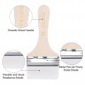 Uxcell 6 Set 72pcs Paint Brush Different Sizes Soft Nylon Bristle With Wood Handle For Wall Cabinets Fences White