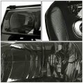 Auto Dynasty Smoked Housing Clear Corner Headlight Lamps Tool Kit Compatible With Chevy Trailblazer 02-09