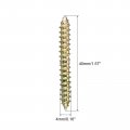 Uxcell 4x18mm Hanger Bolts 12pcs Double Ended Self-tapping Thread Wood To Dowel Screws For Connecting