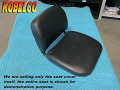 New Replacement Seat Cover Fits Kobelco Sk007 Mini Excavator Sk 007 Black 236b