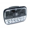 Pro Led 6054ht 5 X 7 High Low Beam 50w Heated De-icing Headlight 12-30 Volt Dc Lamp Can Be Used On 12 Or 24 Electrical Systems 