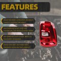 Halogen Tail Light Assembly For 2025 Dodge Ram 1500 Rear Lamp Taillight Right Passenger Side Red Bezel Replace 68531048aa