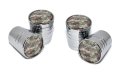 Elektroplate Camouflage Bright Chrome Aluminum Camo Tire Valve Stem Caps Universal Fit For Cars Bikes Trucks Rvs Motorcycles 