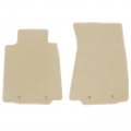 Ikon Motorsports Floor Mats For 2009-2020 Nissan 370z Factory Fitment Beige Nylon Front Car Liner Carpets Replacement 2pcs 2010 