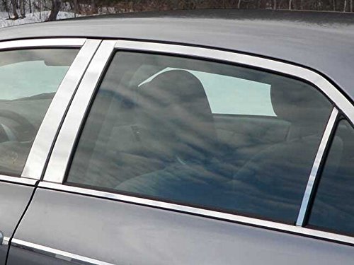 6pc Chrome Pillar Trim Covers For Toyota Corolla 2009 2013 304 Grade Stainless Steel Mirror Finish Window Moldings With 3m