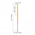 Uxcell High Speed Steel Straight Shank Twist Drill Bit Fully Ground Titanium Coated 1 1mm Diameter 36mm Total Length 15mm 24