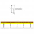 Uxcell M3x4mm Extra Large Flat Head Slotted Screws 8pcs 304 Stainless Steel Round Bolts