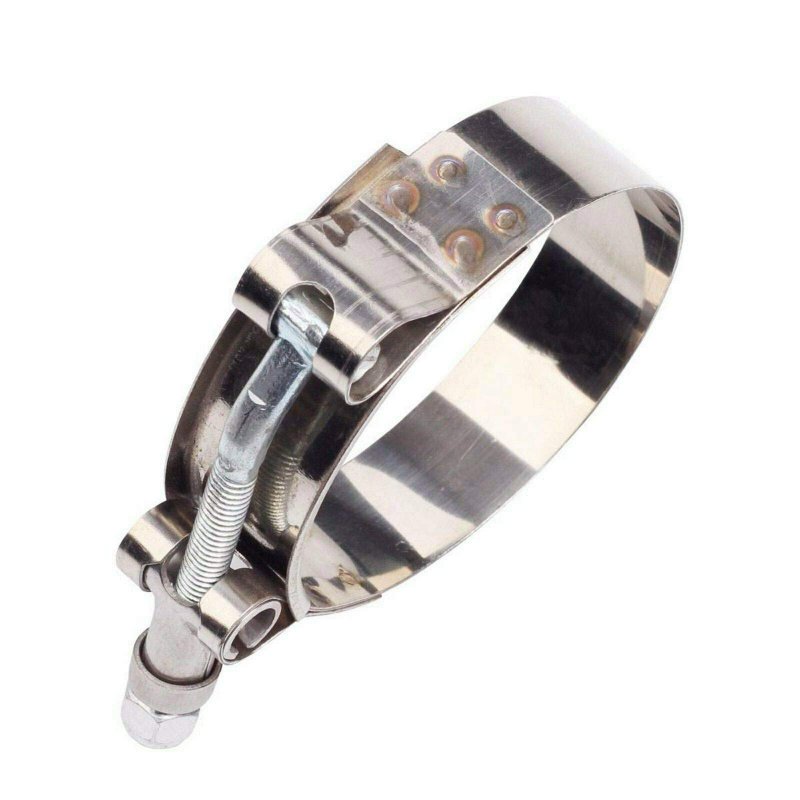 2pcs 133mm 141mm Stainless Steel T-bolt Clamps Turbo Intake Intercooler Clamp For 5 Hose
