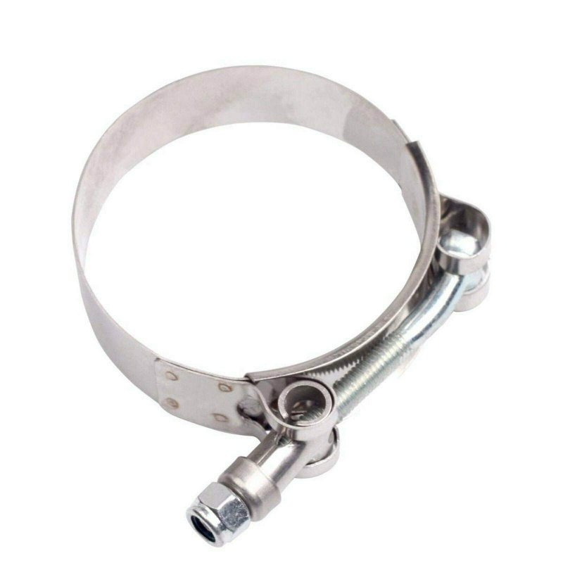 2pcs 133mm 141mm Stainless Steel T-bolt Clamps Turbo Intake Intercooler Clamp For 5 Hose