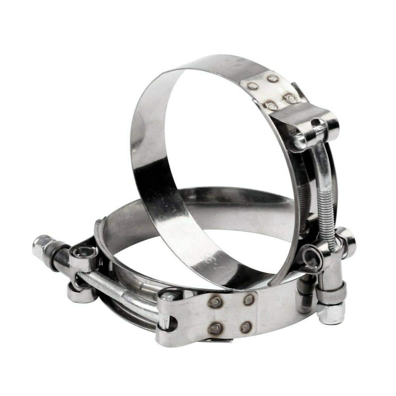 2pcs 133mm 141mm Stainless Steel T-bolt Clamps Turbo Intake Intercooler Clamp For 5 Hose