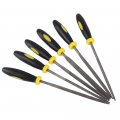 3 140mm Mini Assorted Hand File Wood Rasp Set Metal Filing Needle Tools With Rubber Handle 6pcs