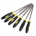3 140mm Mini Assorted Hand File Wood Rasp Set Metal Filing Needle Tools With Rubber Handle 6pcs