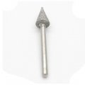 3x8mm Diamond Bits 1 8inch 3mm Shank 6mm Cone Head Grinding Bit Mounted Point Grinder Parts 10pcs