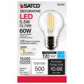 Satco 21221-5 5g16 5 Led Cl 930 120v E26 G16 Globe Led Light Bulb
