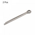 Uxcell 304 Stainless Steel Cotter Pins 10mm X 100mm Hairpin Clip Fastener Fitting For Automotive Mechanics Silver Tone 2pcs