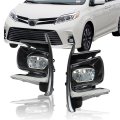 2 Pcs Front Fog Lights Lamps Assembly Replacement For Sienna 2018 2019 2020 Left And Right Side 8122048050 8122048051 