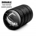 Tarpon Fishing Illustration Valve Stem Caps For Tire Rim Wheel Aluminum Black