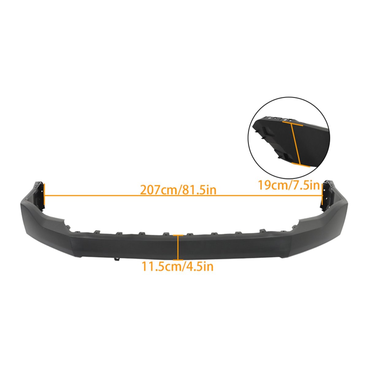 Front Upper Bumper Cover Primed Replacement For Expedition 2007-2014 Fo1014104 7l1z17d957bptm