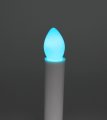 Box Of 25 Light Bulbs -c7 Steady Burning Opaque Blue 7 Watt Candelabra Base -great For Night Lights Decorative And Christmas