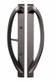 Rockwell Security Modena Contemporary Sliding Door Handle Set Tuscan Bronze Fits 3-15 16 Inch Ctc Screw Holes And 1-1 2 To 1-3 