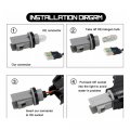 Astra Depot Pair Smoke Lens Red 120x Smd Led Side Marker Light Kit Compatible With Ford Mustang 2005-2009 Replace Oe Sidemarker