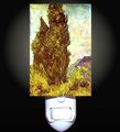 Two Cypresses By Van Gogh Decorative Night Light 