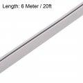 Uxcell Edge Trim Seal Grey Pvc Plastic U Channel Protector Fits 1 64 16 20 Feet Length
