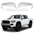 White Mirror Cover Replace For 2016 To 2023 Toyota Tacoma Sr Sr5 Without Turn Signal Direct Replacement Plastic Caps 2 Piece 