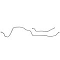 1976-81 Camaro Z28 Firebird Ta Rear Drum Axle Brake Line Kit 2pc Stainless Steel Sccb76r2 