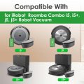 Vacuum Accessories Kit For Irobot Roomba Combo I5 J5 J5 Robot Vacuum-2 Brush Roller 4 Mop Pads 5 Side 1 Cleaning Tool 12