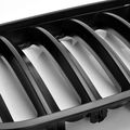 Matte Black Euro Sport Utility 4-door Front Center Kidney Grille Grilles Grill For 2004-2006 Bmw E53 X5 X 5 Lci Facelift Pair