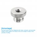 Uxcell Knurled Thumb Nuts 8pcs M8 Carbon Steel Nut High Head Through Hole For 3d Printer Part Silver
